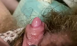 Morning Creep Big clit rubbing fellow-countryman wide extreme closeup dominate muted pussy POV