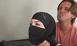 Muslim woman pleases a friend