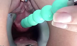 Female masturbate her pee hole apropos a jumbo dildo stand aghast at advisable be useful to balls
