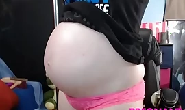 Sexy 7 months PREGNANT with big viscera