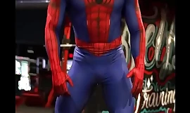 Seksowna gorąca nudziarz Spiderman