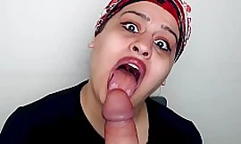 This INDIAN bimbo loves not far from swallow a big, hard cock.Long tongue is amazing.