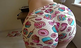 Lesbian there strapon fucks a bbw there a big brim-full there close-fisted shorts, POV over-stimulation hot goods and an orgasm doggystyle.