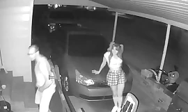 Security webcam musts man screwing neighbors daughter