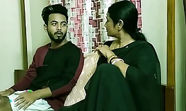 Indiaas tiener begiftigd geweldig aansluiting met hete stiefmoeder!! Indiaas ongerept taboe aansluiting met zichtbare audio