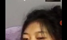 Girl-spit Filipina Teen showing asshole