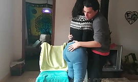 Hot stepsister fucks stepbrother apart from surprise