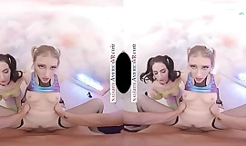 Naughty America - Aria Carson 与 Melody Marks 一起伸展她们的阴户，让你的鸡巴塞进去！！